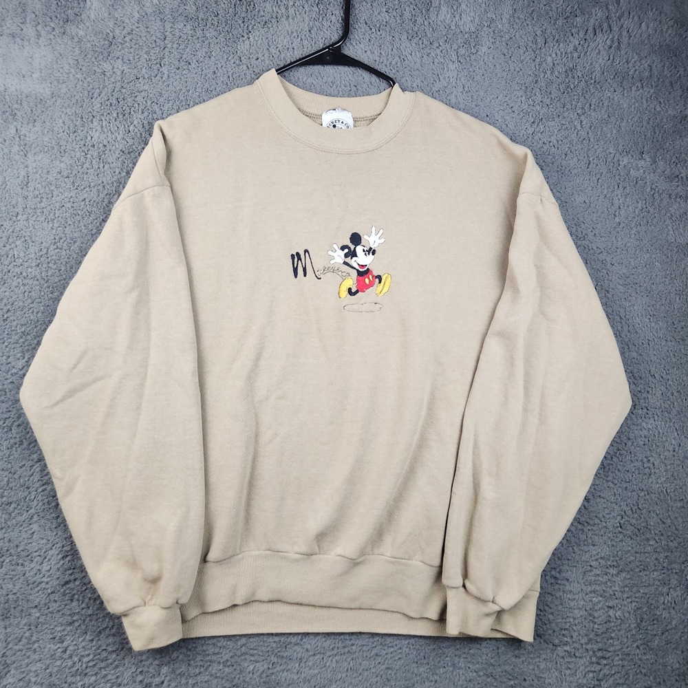 Mickey & Co. Sweatshirt Men's Extra Large Crewneck Embroidered Disney Vintage